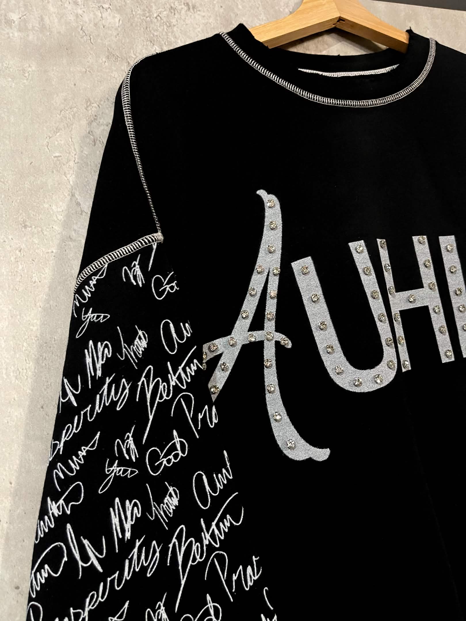'London' Distressed Long Sleeve