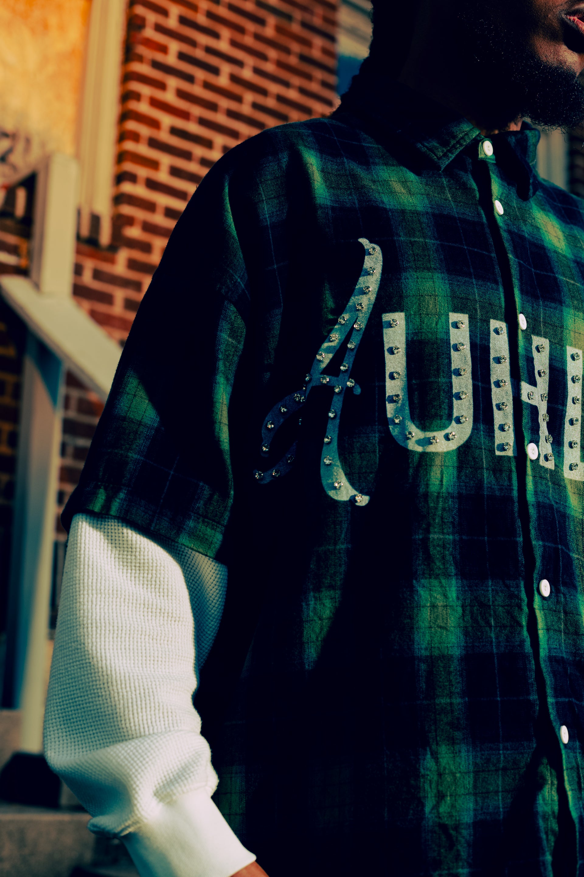 'Poindexter' Gemstone Flannel