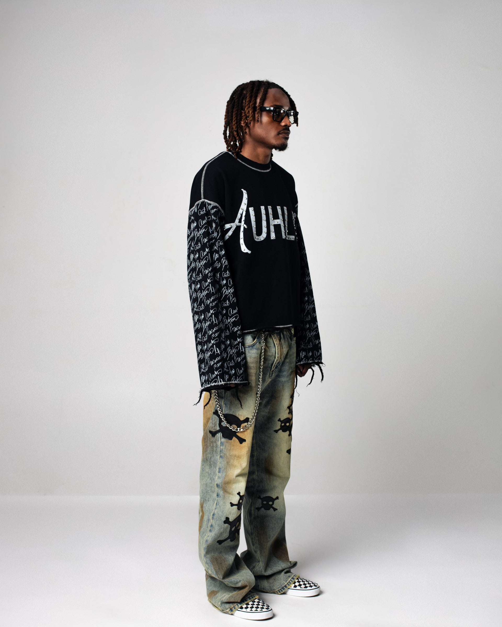 'London' Distressed Long Sleeve