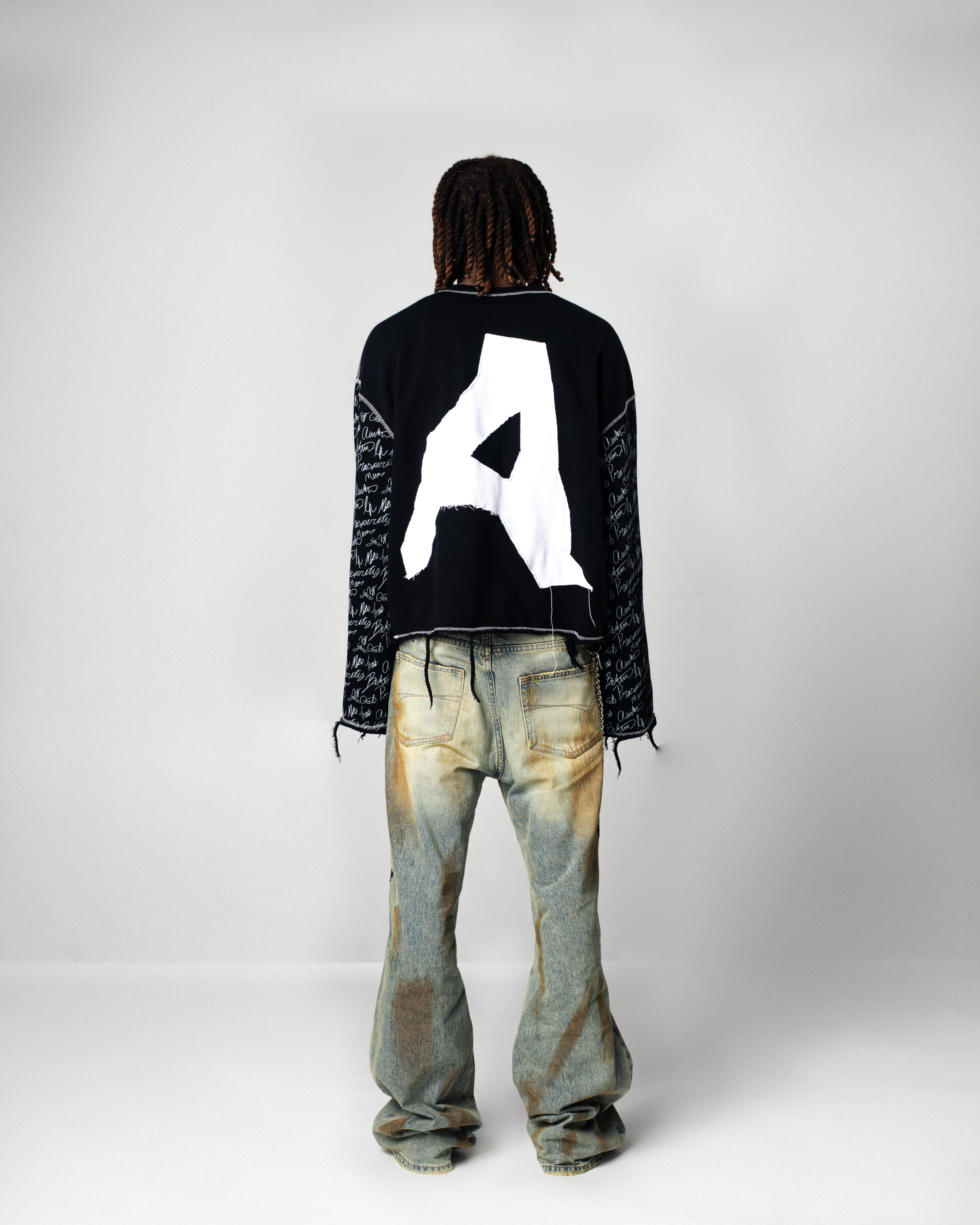 'London' Distressed Long Sleeve