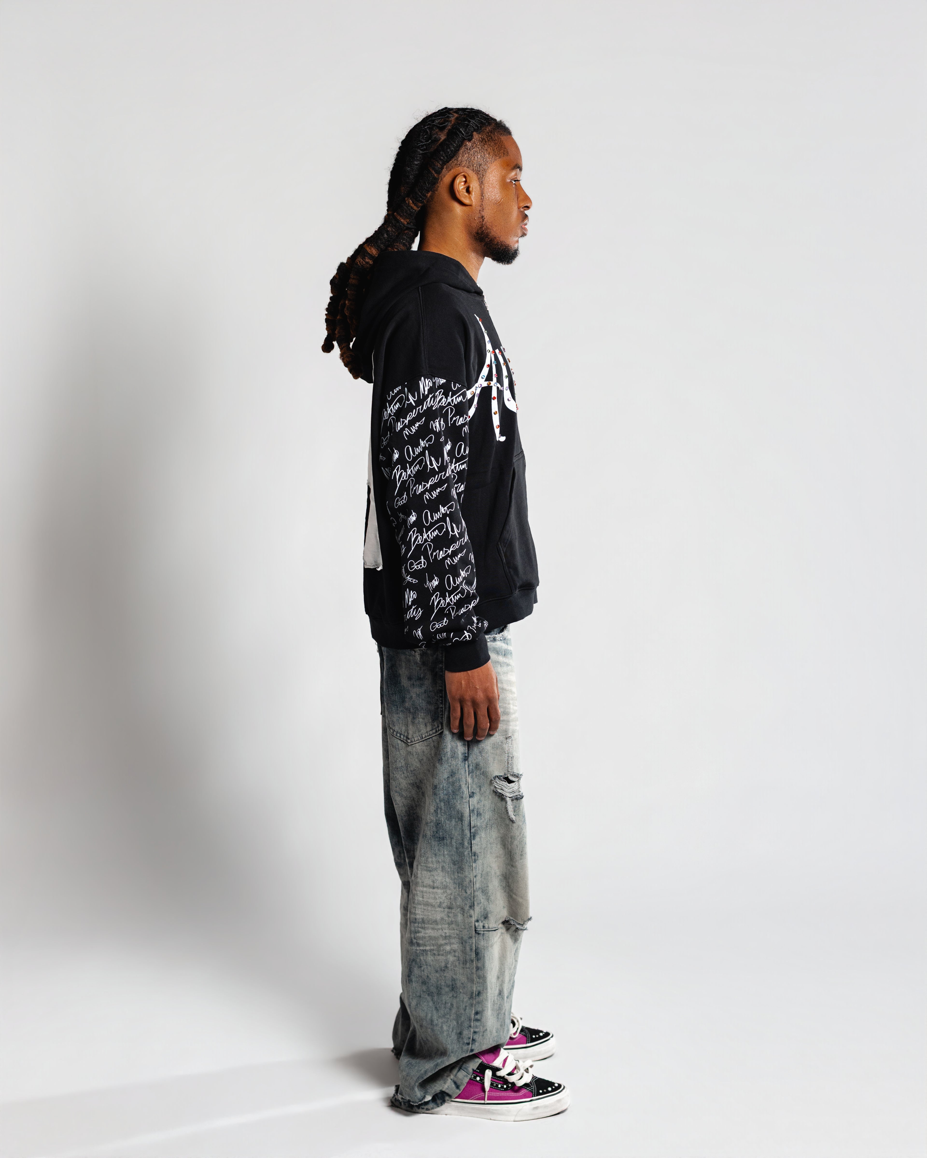 'Introvert' Gemstone Zip Up