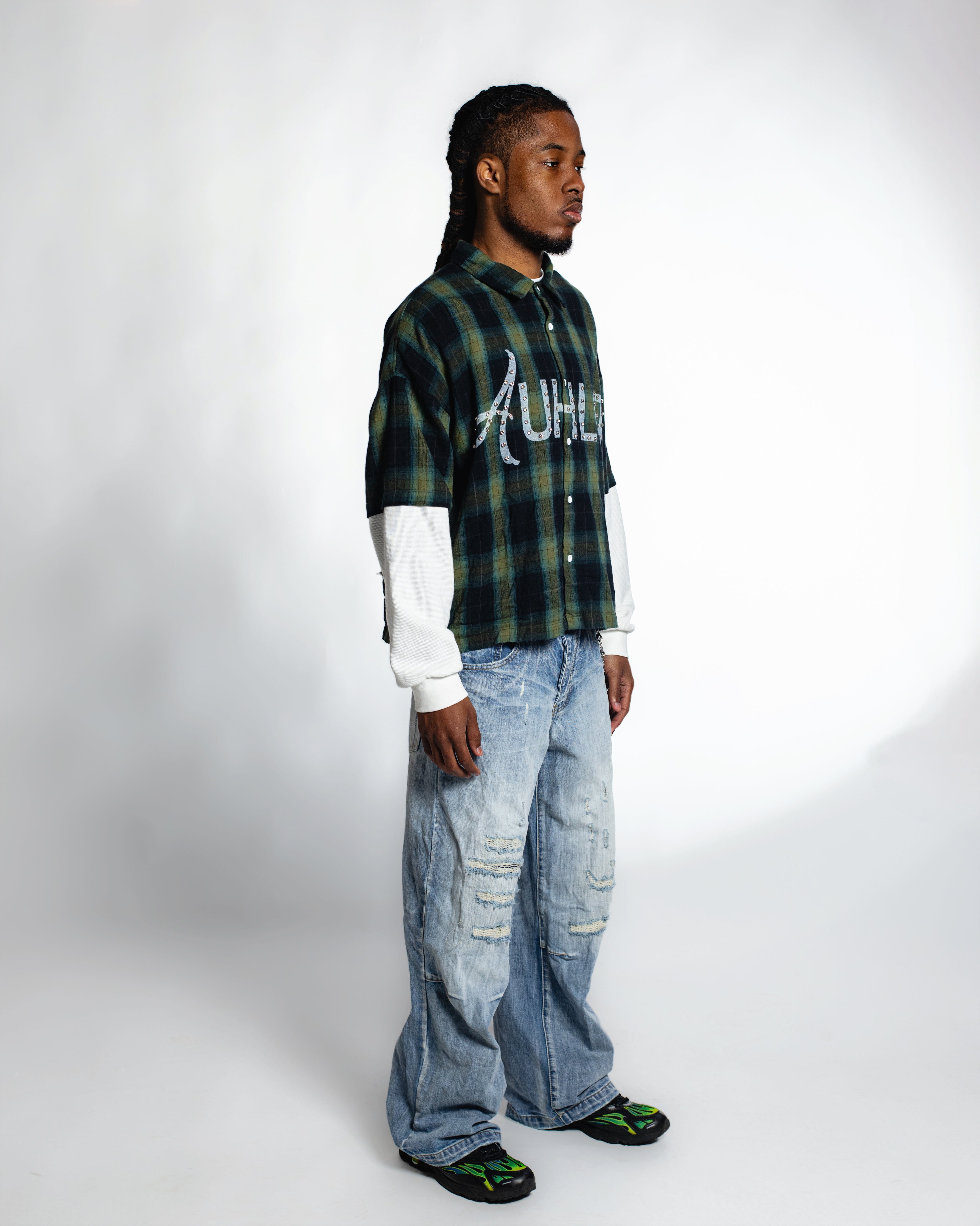 'Poindexter' Gemstone Double Layer Flannel